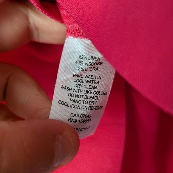 NWOT HOUSE OF HARLOW 1960 Pink Women Skirt Size XL 52% Linen - Picture 3 of 7